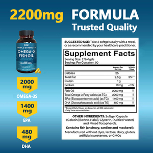 Oem nhãn hiệu riêng tự nhiên não và mắt sức khỏe viên nang mềm bổ sung sức khỏe tim Cá dầu omega 3 viên nang mềm với DHA và EPA - Product Image 6