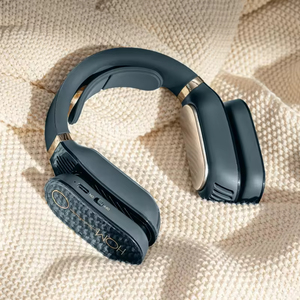 พัดลมคล้องคอแบบพกพา ดีไซน์ใหม่ ขนาดเล็ก เงียบ ชาร์จไฟได้ ใช้สำหรับทำความร้อนและความเย็น สำหรับคอ ใช้พอร์ต USB - Product Image 2