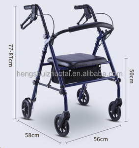 <span class=keywords><strong>Chariot</strong></span> <span class=keywords><strong>de</strong></span> courses pliable en aluminium ultra léger pour personnes âgées, déambulateur pour adultes - Product Image 2