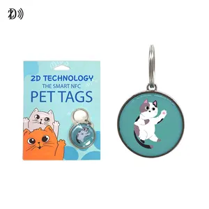 Collar de mascota con etiqueta NFC, embalaje de blíster de 30mm, con epoxi, NTAG 215 Pet, para Lost and Found