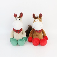 Jouet en peluche personnalisé super doux cheval en peluche jouet en peluche cheval assis écologique pour les enfants peut faire des sacs de bonbons pour les enfants