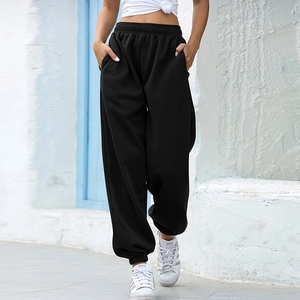 Pantaloni sportivi 2025 larghi <span class=keywords><strong>grigi</strong></span> da <span class=keywords><strong>donna</strong></span> con chiusura in vita elastica pantaloni larghi oversize Streetwear oversize - Product Image 3