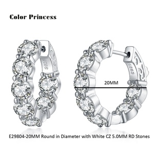 Itens buscados <span class=keywords><strong>925</strong></span> Sterling <span class=keywords><strong>Silver</strong></span> Hoop Brincos Atacado mulheres brincos da moda - Product Image 6