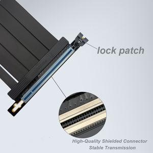 KBQCONN PCIe 5.0 x16 Hochgeschwindigkeits-Flexibles Verlängerungskabel, Kartenadapter, 250mm Verbindungskabel - Product Image 5