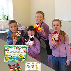 Kit Artigianale Educativo per Bambini con Animali Cartoon, Set di Cucito in Feltro per <span class=keywords><strong>Attività</strong></span> Motorie Fini - Product Image 5