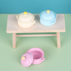 Maison de poupée miniature, simulation de pot à soupe, miniature Bjd, scène après le repas, modèle de pot en <span class=keywords><strong>argile</strong></span>, ornement en gros - Product Image 3