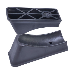 Patins de protection pour pieds de chaise, tube rond de 25 mm, antidérapants, en plastique noir, pour meubles - Product Image 4