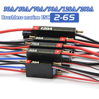 Contrôleur électronique de vitesse (ESC) pour moteur sans balais haute puissance 30A - 200A pour voitures RC, bateaux et applications industrielles