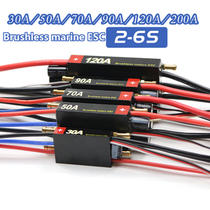 Controlador Electrónico de Velocidad (ESC) para Motor sin Escobillas de Alta Potencia de 30A - 200A para Autos RC, Barcos y Aplicaciones Industriales - Product Image 2