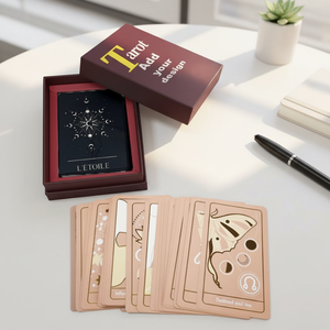 Cartes de divination écologiques en gros, jeu de cartes magiques des constellations, cartes d'astrologie et oracles imprimées dans une boîte à couvercle - Product Image 3