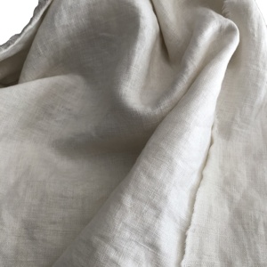 270GSM 100% <span class=keywords><strong>lin</strong></span> lourd uni teint tissé <span class=keywords><strong>naturel</strong></span> <span class=keywords><strong>couleur</strong></span> unie tissu pour automne et hiver vêtements tissus personnalisés de haute qualité - Product Image 3