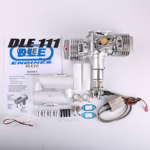 Motor de Gasolina Original DLE111 para Drones, Dos Cilindros, Dos Tiempos, Escape Lateral, Refrigerado por Aire Natural, Arranque Manual, Cilindrada de 111 cc - Product Image 3