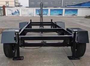 Remolque de Plataforma con Dirección en las 4 Ruedas, Eje Delantero y Trasero, para Transporte Móvil de Compresores de Aire, Grupos Electrógenos y Diversos Equipos - Product Image 4