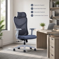 Chaise de bureau à dossier haut, chaises de bureau pivotantes, chaise de bureau ergonomique en tissu, chaise de bureau moderne de luxe