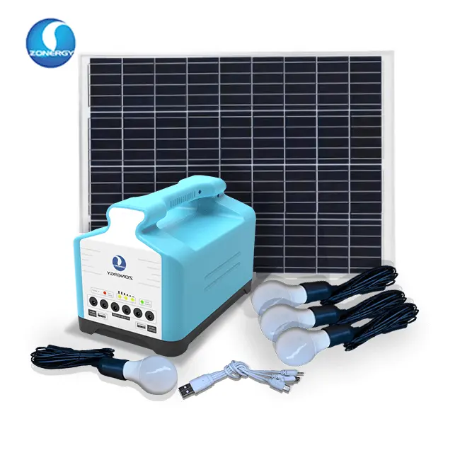 Solar Home System For Dc Watt Meter Standing Fan Tv Box Solar Generator Portable Kit Lampadaire Solaire