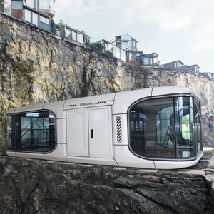 Cápsula Espacial Portátil de Lujo, Hotel Móvil, Cápsula para Dormir, Estructura de Acero de 20 pies, Cabaña Prefabricada, Villa, Puerta de Panel Sándwich - Product Image 5