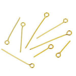 Ago auricolare a 9 punte, in acciaio inossidabile placcato <span class=keywords><strong>oro</strong></span> sottovuoto, accessorio ornamentale, ago per infilare perline fai da te, all'ingrosso - Product Image 2