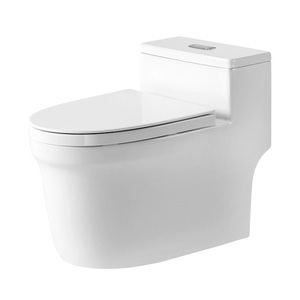 Hiện đại mảnh duy nhất S Trap gốm không có vành nhà vệ sinh kéo dài phòng tắm tầng gắn WC <span class=keywords><strong>commode</strong></span> với dual-tuôn ra tính năng - Product Image 6