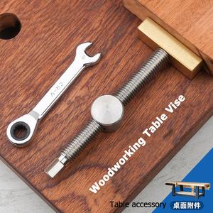 2 Pack panca morsetto cane 3/4 pollici pinze fori per la lavorazione del legno regolabile banco di lavoro fermo - Product Image 3