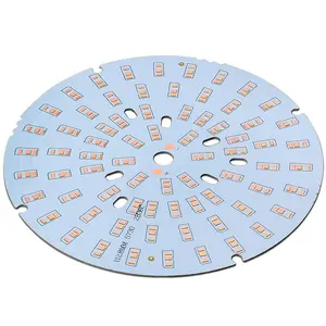 Tablero vacío redondo LED SMD, placas 5730 desnudas, Bombilla de bola de sustrato de aluminio, lámpara de cristal, placa de circuito 5630