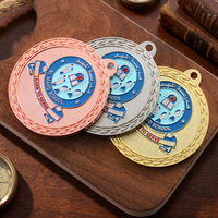 Médailles personnalisées avec logo, lettre, dessin animé, pour école, course, en émail, plaquées or, argent, cuivre, en alliage de zinc, médaille en métal 3D