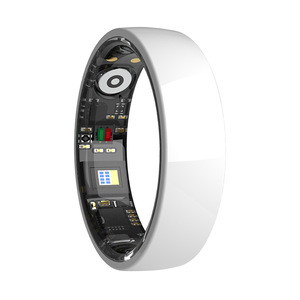 Bague connectée en céramique minimaliste, idéale pour les tenues quotidiennes, étanche, moniteur de sommeil et de fréquence cardiaque, pour hommes et femmes. - Product Image 4