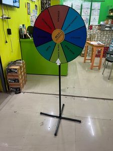 วงล้อหมุนพลาสติกแบบตั้งพื้น ขนาดล้อ 2 ฟุต พร้อมขาตั้ง 4 ฟุต พกพาสะดวกสำหรับงานเกมส์ งานอีเว้นท์ โปรโมชั่น และแจกของรางวัล - Product Image 4