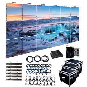 Gabinete de aluminio fundido a presión Video Wall King Light Pantalla de alquiler Out Door Flight Case Panel LED 50cm X50cm P3.91 <span class=keywords><strong>Pixel</strong></span> Hanging - Product Image 1