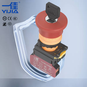Botón <span class=keywords><strong>de</strong></span> <span class=keywords><strong>Emergencia</strong></span> con Bloqueo <span class=keywords><strong>de</strong></span> Llave LA38MK-ZSY <span class=keywords><strong>de</strong></span> 22 mm, Cabeza Roja, 10A, 2NC 1NC, Bloqueo <span class=keywords><strong>de</strong></span> Seguridad para Evitar el <span class=keywords><strong>Paro</strong></span> del Equipo, Conexión Rápida - Product Image 2