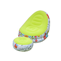 JIUYI Nouveau Canapé Paresseux Gonflable Pliable Chaise Longue Canapé-Lit d'Extérieur avec Repose-Pieds Fauteuil Combiné Confortable