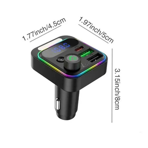 P17s bt5.3 QC3.0 siêu nhanh xe sạc USB <span class=keywords><strong>FM</strong></span> <span class=keywords><strong>Transmitter</strong></span> cho Bluetooth MP3 âm nhạc Máy nghe nhạc WAV pd20w điện thoại di động sạc nhanh - Product Image 5