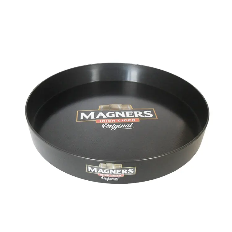 Magners transparent anti slip large plastic round serving tray beer tray bar drip tray