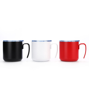 Stainless Steel Tumbler Double Walled Vacuum <b>Insulated</b> 12-24 Hours Thermal <b>Mug</b> With Wire Handle For Camping Red Black White - Product Image 5