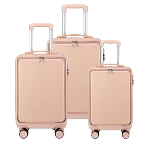 Hot bán Du Lịch VaLi Set ABS hành lý túi bánh xe du lịch phong cách xe đẩy túi mang theo trên hành lý túi du lịch Bộ - Product Image 4