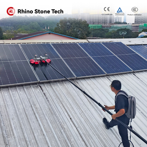 แปรงทำความสะอาดแผงโซลาร์เซลล์แบบหมุนได้สองด้าน <span class=keywords><strong>ราคา</strong></span>ดี สำหรับแผงไฟฟ้าโซลาร์เซลล์ ทำความสะอาดแบบแห้งและเปียก ใช้พลังงานจากแบตเตอรี่ลิเธียม - Product Image 4