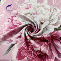 Tissu 100% polyester tissé doux, résistant à l'abrasion, séchage rapide, motifs floraux imprimés, léger 190 g/m² pour textiles de maison et jupes