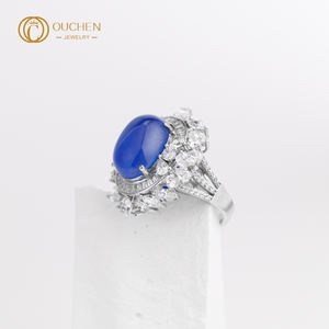 مختبر من OUCHEN مخصص من IGI لـ GIA معتمد من HPHT CVD ، ذهب 9k-24k للخطوبة وحفلات الزفاف للنساء - Product Image 6