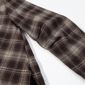 TAOP&ZA Nouvelle Collection Printemps 2026 <span class=keywords><strong>Chemise</strong></span> à <span class=keywords><strong>Carreaux</strong></span> Femme Tendance Polyvalente Ample à Col et Manches Longues avec Ceinture 3020 - Product Image 4