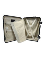 Valise à roulettes rigide unisexe personnalisée en usine, 20 pouces, en polycarbonate, avec cadre en aluminium, résistante à l'eau et aux rayures
