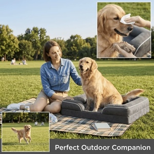 Cama Ortopédica Grande para Perros, Cama Impermeable para Perros Grandes, Cama Lavable Tipo Sofá para Perros con Bordes Reforzados - Product Image 3