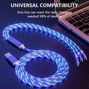 Venta caliente estable de lujo USB Blue Data <span class=keywords><strong>Cable</strong></span> Watch <span class=keywords><strong>Internet</strong></span> <span class=keywords><strong>TV</strong></span> Cables de carga emisores de luz - Product Image 4