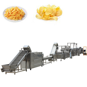 New Automatic Stainless Steel French Fries <b>Processing</b> Line with Fryer for Frying <b>Fruit</b> and <b>Vegetables</b> High Capacity 80-1500kg/h - Product Image 1