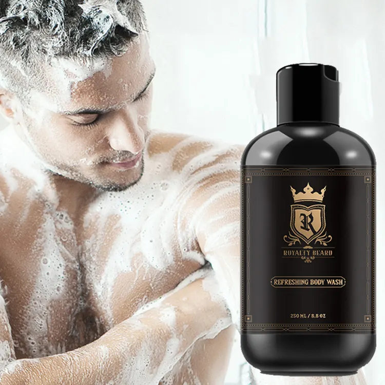 Private Label lasting fragrant refreshing deeply cleansing Natural gentle shower gel men body wash gel de douche men's bath