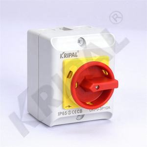 Interrupteur disjoncteur manuel à 3 pôles en cuivre PC IP65 20 ampères, interrupteur marche-arrêt - Product Image 2