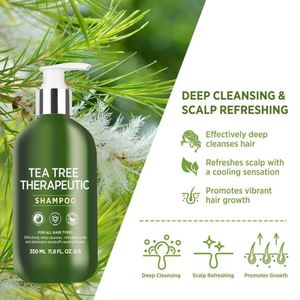 Champú antimicótico para la psoriasis del cuero cabelludo de etiqueta privada, champú para foliculitis con ácido salicílico, champú para dermatitis seborreica con aceite de árbol de té - Product Image 3