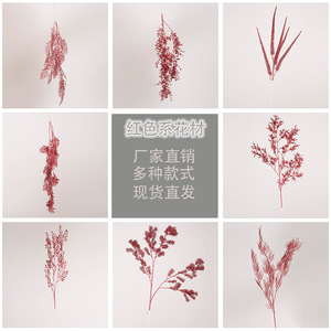ดอกไม้ประดิษฐ์ Jinxi ช่อดอกไม้ผ้าไหม 30 ซม.-100 ซม. สีแดง ตกแต่งบ้านภายนอก - Product Image 3