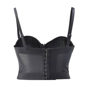 Summer Corset Gothic <strong>Steam</strong> <strong>Punk</strong> Overbust Bustier Sexy Solid Corset Bra Women Crop Top Slimming Tops Black Red White - Product Image 5