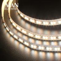 Bande LED SMD2835 à découper, 192 LED/m, 24V DC, 15W, 8mm, blanc chaud tricolore, IP20, pour décoration intérieure