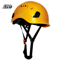 Casque de sécurité ventilé HBC en ABS avec suspension à 6 points EN 397 -20 ° Casque de sécurité de classe C de type I pour la construction et l'escalade