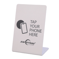 Tarjeta NFC con Impresión Personalizada para Reseñas de Google, Tarjeta de Reseñas de Redes Sociales, Etiquetas RFID con Chip AES, Tarjeta de Regalo para Acceso a Enlaces